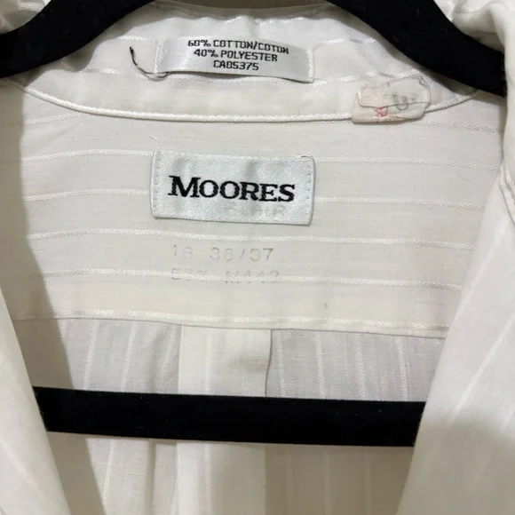 White Button Up Striped Shirt - Picture 4 of 8